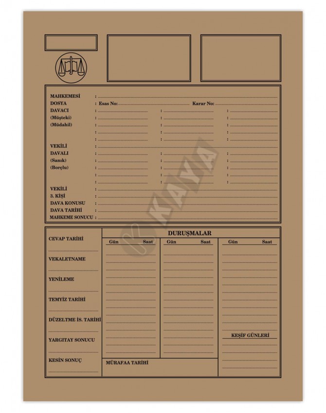 Küçük Büro Dosyası - Kraft Küçük Büro Dosyası - Kraft